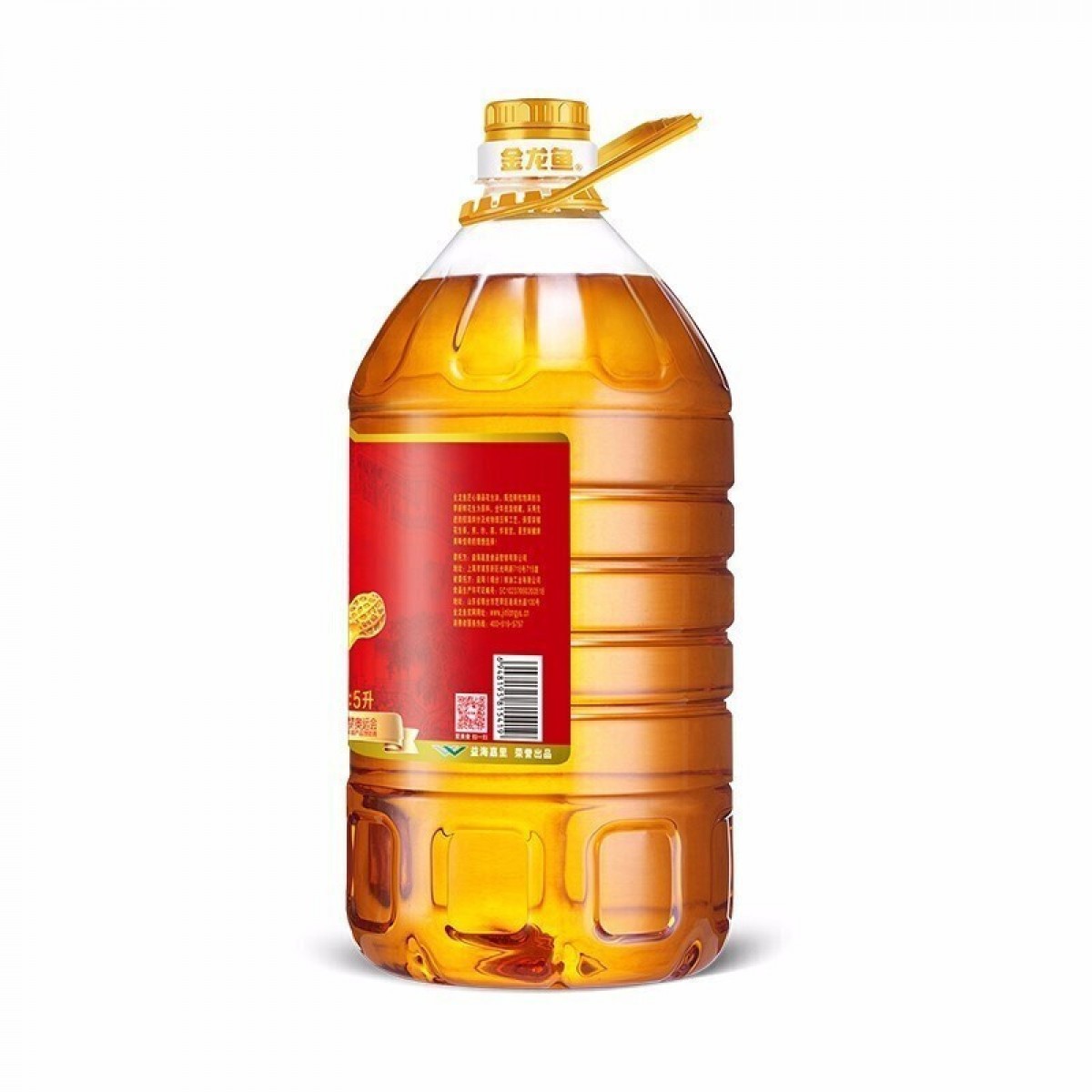 金龙鱼 匠心臻品花生油5L 物理压榨一级5升 桶装家庭装食用油 单位：桶