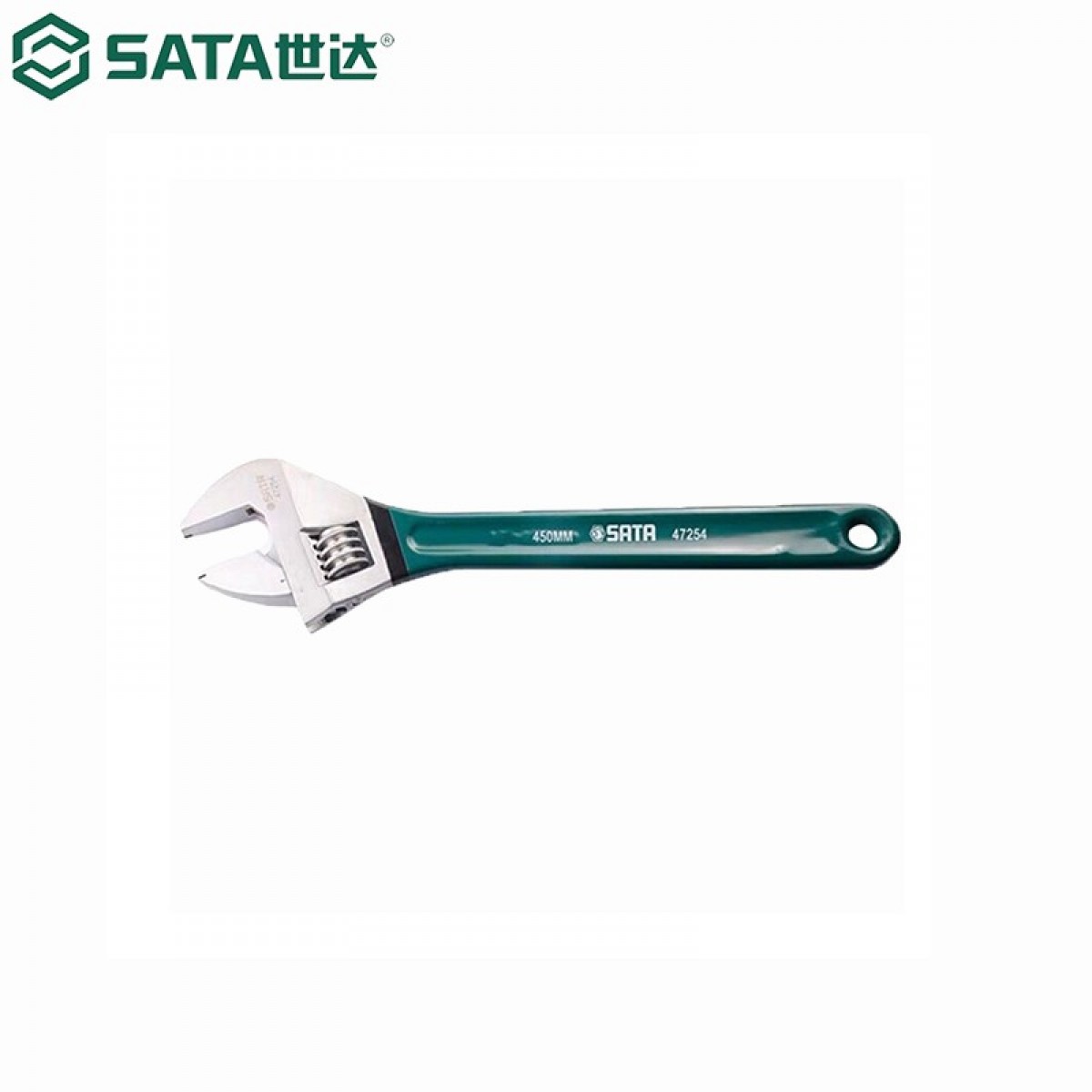 世达（SATA）47254 活动扳手沾塑柄欧式活络扳手活开口扳手18英寸450mm