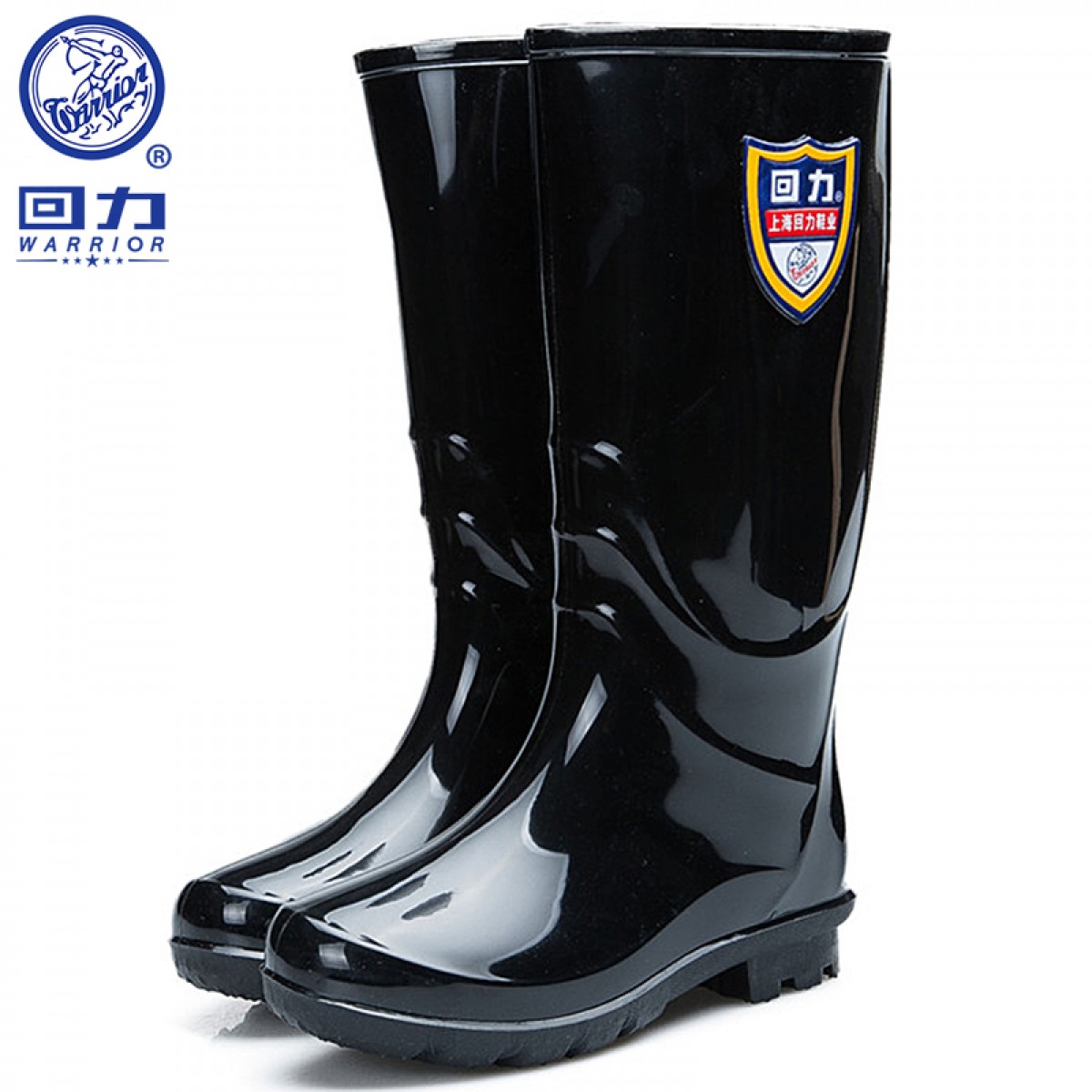 回力雨鞋女士雨靴水鞋时尚高筒防水胶鞋套鞋 HXL863 黑色 37码 单位：双 3双起订