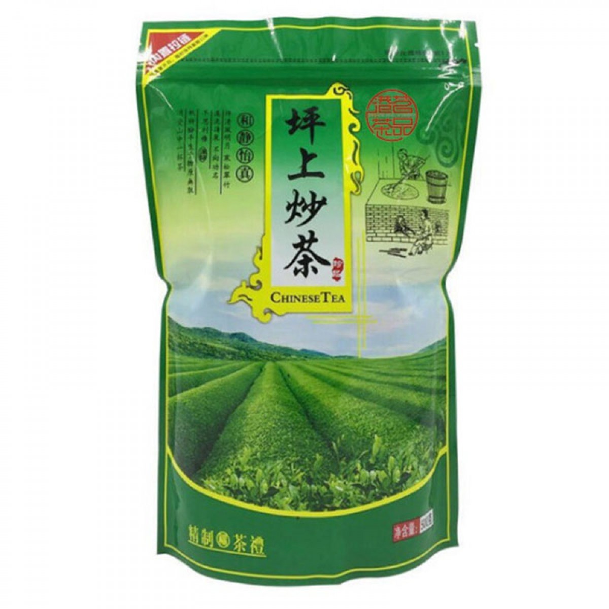 港茗茶品 坪上炒茶 广东揭阳炒茶 坪上炒茶 高山炒青绿茶 茶叶茶芯 浓香型 500g袋装 坪上炒茶500g