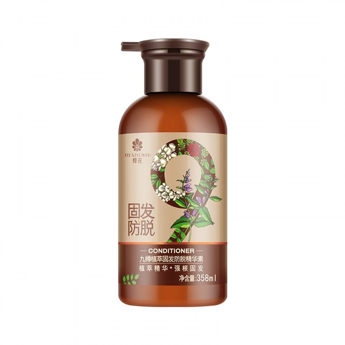 蜂花九樽植萃固发防脱洗发露植萃精华固发护发素358ml 单位：瓶