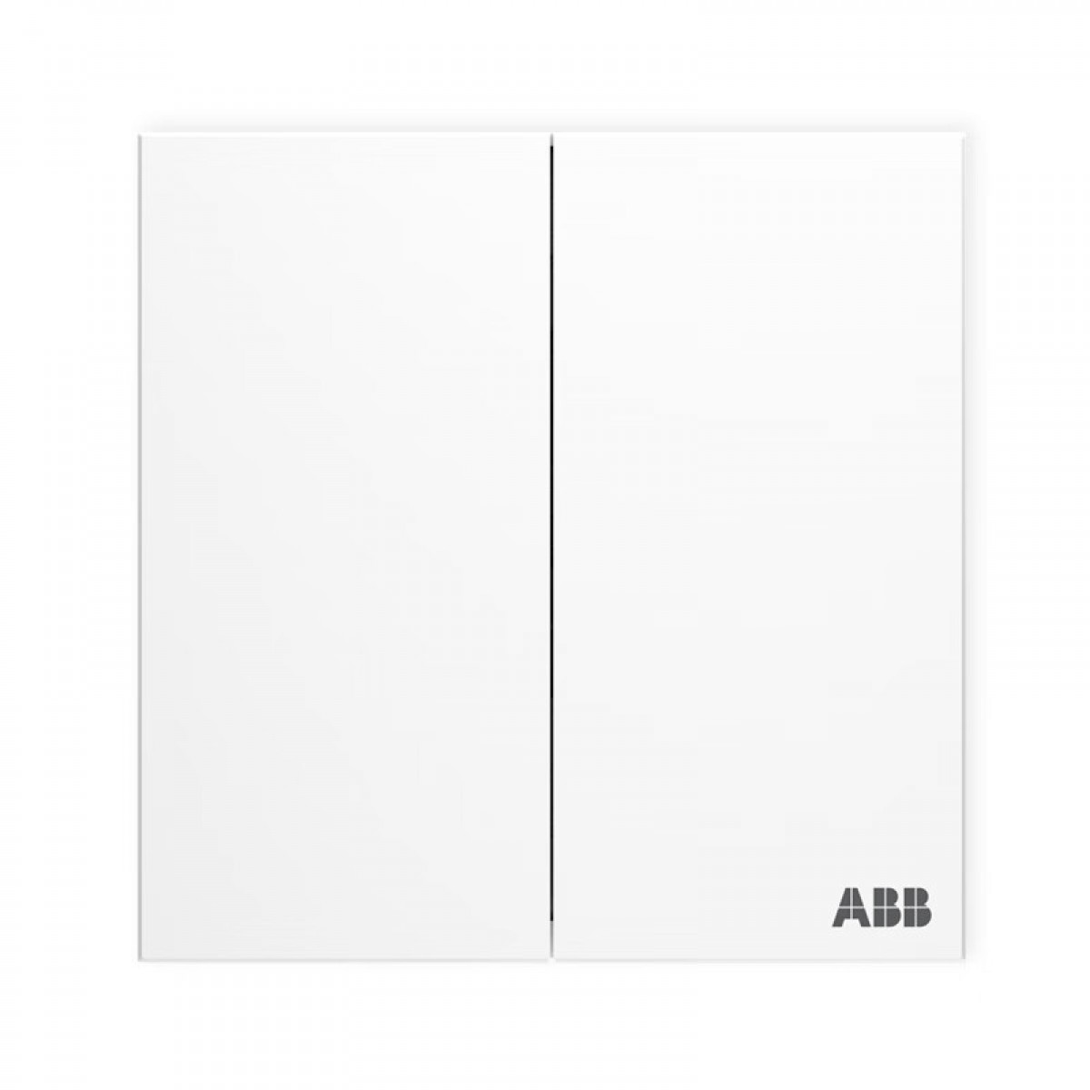 ABB开关插座面板 二开双控双开双控开关 盈致系列 白色 CA106 单位：个