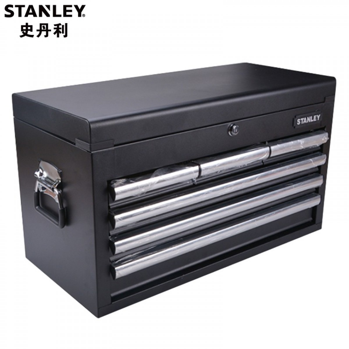 史丹利（Stanley）五金工具箱铁金属收纳箱家用车载维修加厚铁皮箱 6抽屉工具箱 93-546-23