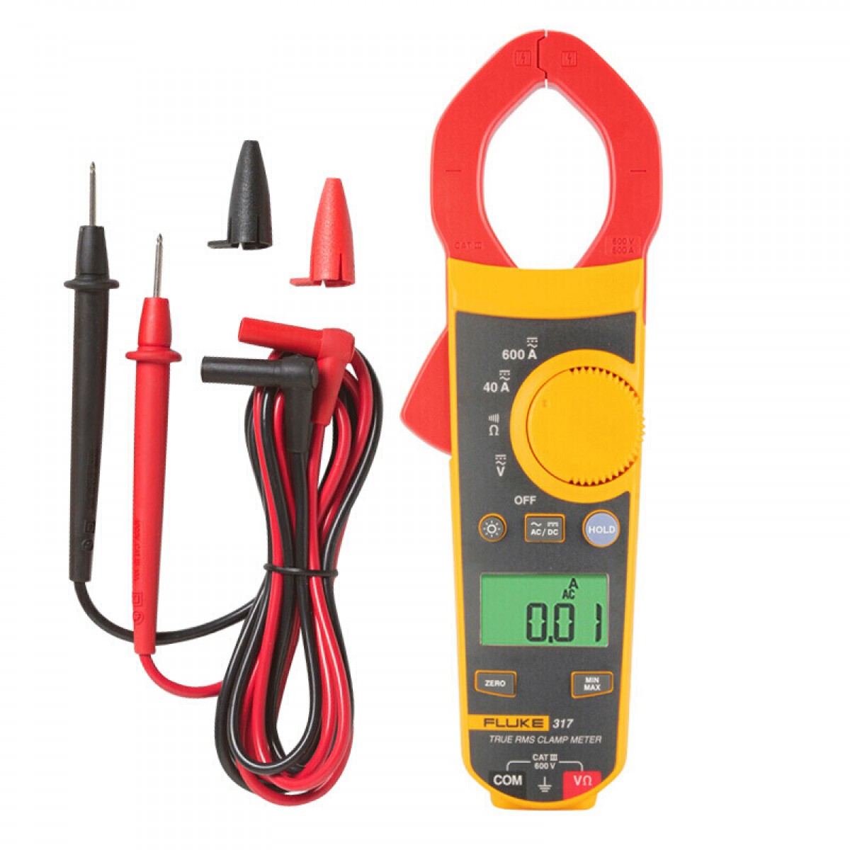 福禄克（FLUKE)  317  真有效值交直流数字钳形表 600A FLUKE-317