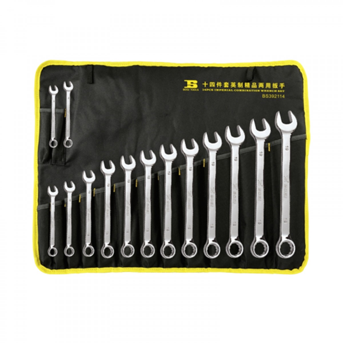 波斯（BOSI TOOLS）精品英制两用扳手14PC BS392114 /件
