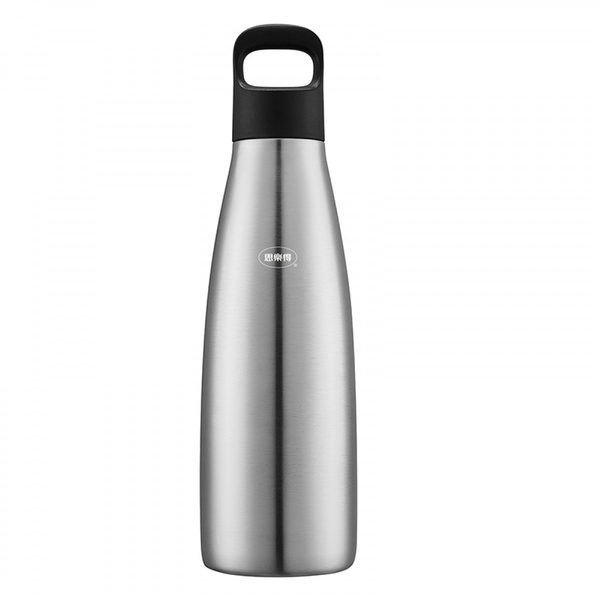 思乐得不锈钢真空保温杯提环设计运动保温杯乐可瓶380ml SVF-380U 铁灰色 单位：个
