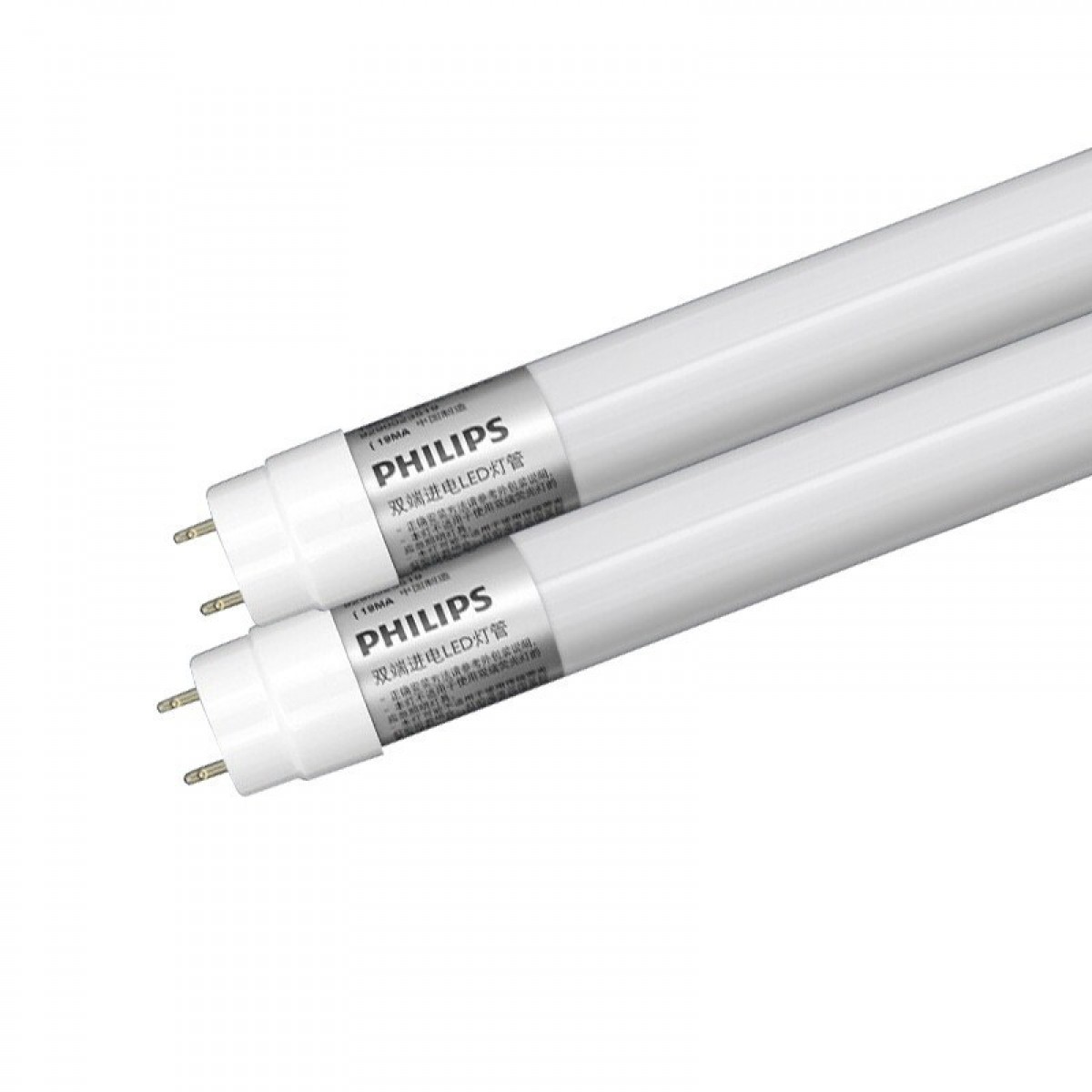 飞利浦（PHILIPS） LED灯管T8 1.2米日光灯管单端双端办公室长条节能标准直管格栅灯 T8LED双端进电白光1.2米16W整箱20根 白光6500K