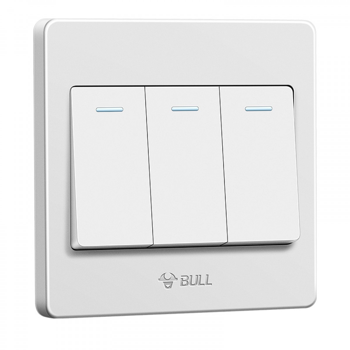 公牛(BULL) 墙壁开关 G07系列 三开单控开关 86型面板G07K311C 白色 暗装 单位：个 10个起订