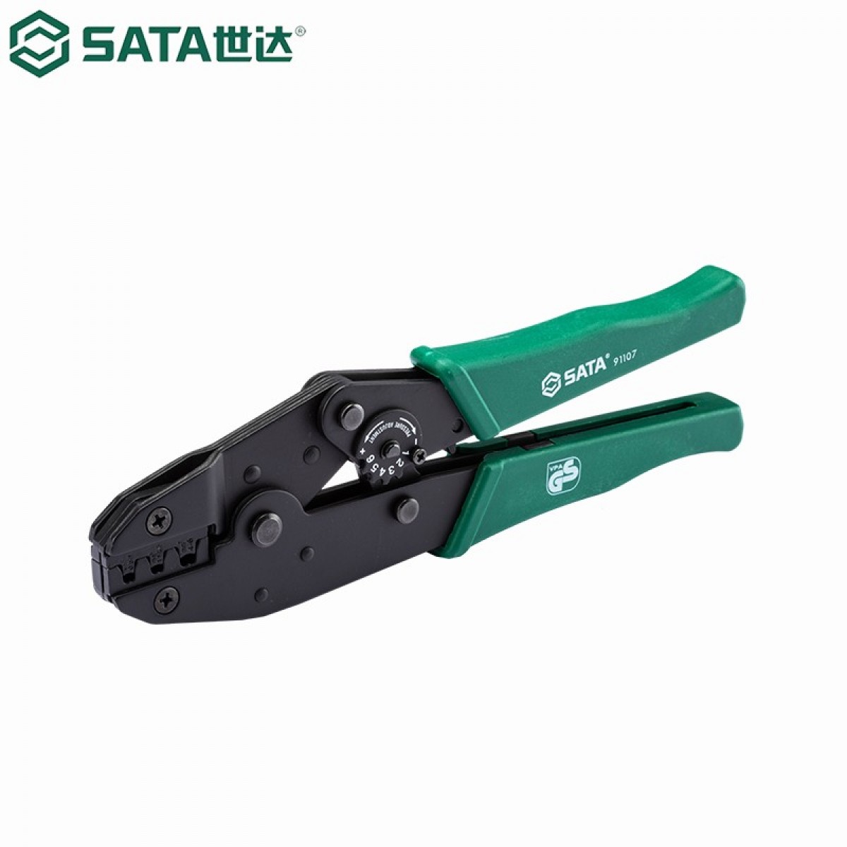 世达（SATA）工具 强力不绝缘端子压著钳9寸 91107 单位：把