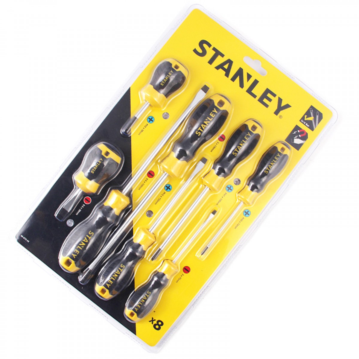 史丹利STANLEY 8件B系列胶柄一十字螺丝批套装66-673-23 单位：套