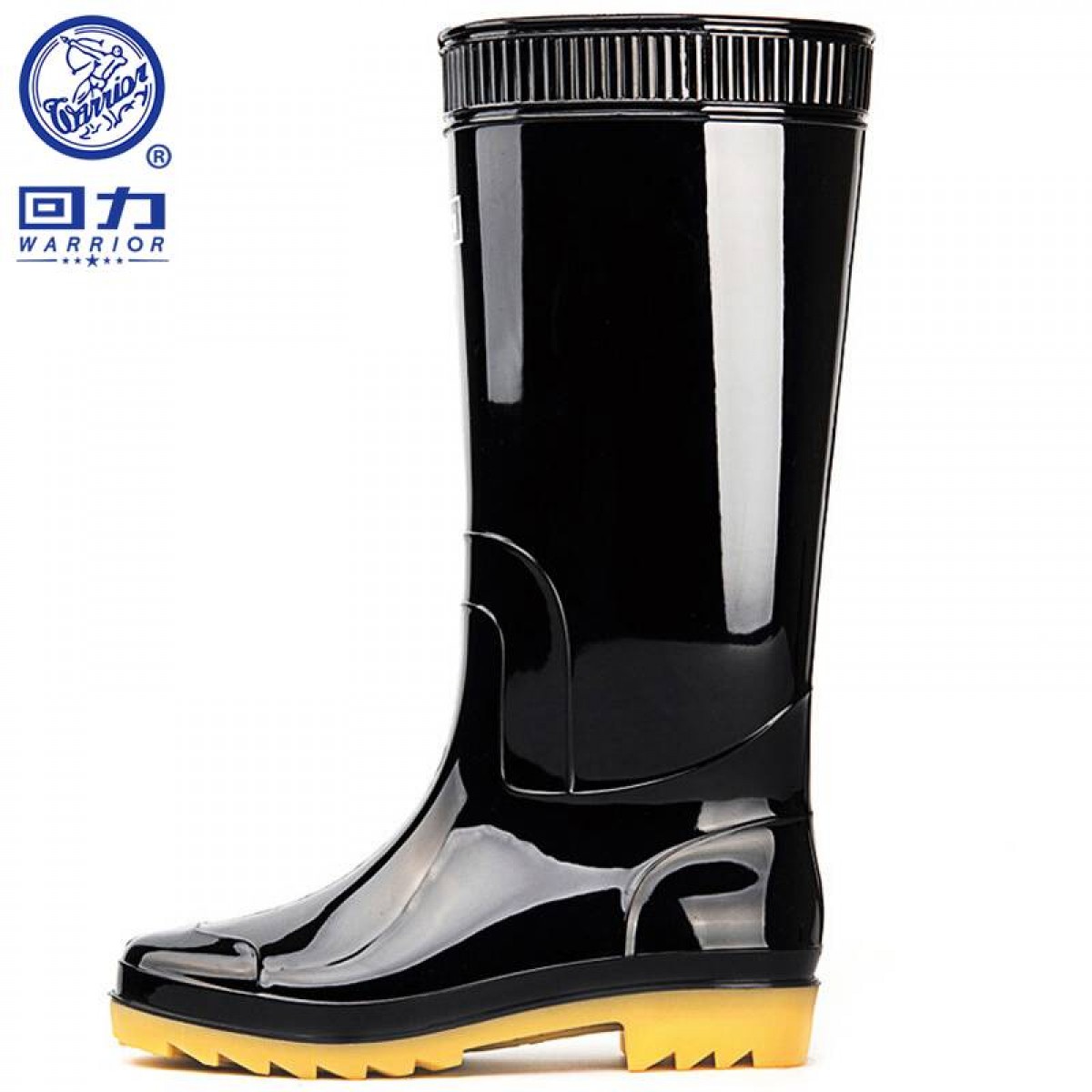 回力雨鞋男士中高筒时尚防水防滑耐磨水鞋雨靴胶鞋 807 807黑色高筒 40-44码 （下单请备注）单位：双