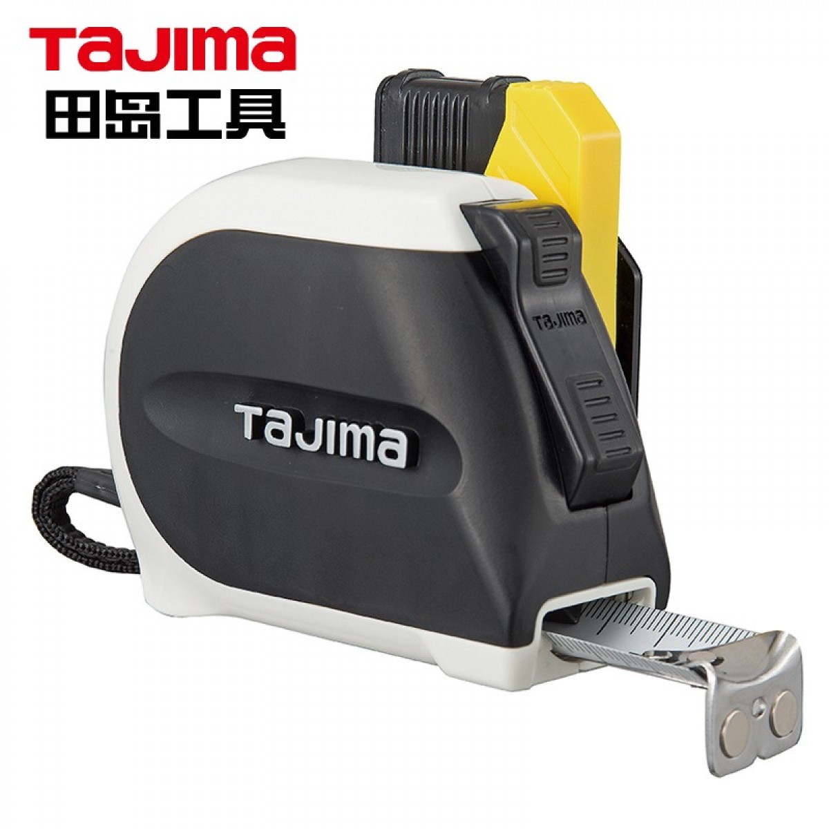 田岛（TaJIma）长5.5米钢卷尺盒尺木工尺伸缩尺配安全别扣25mm宽 1001-1900