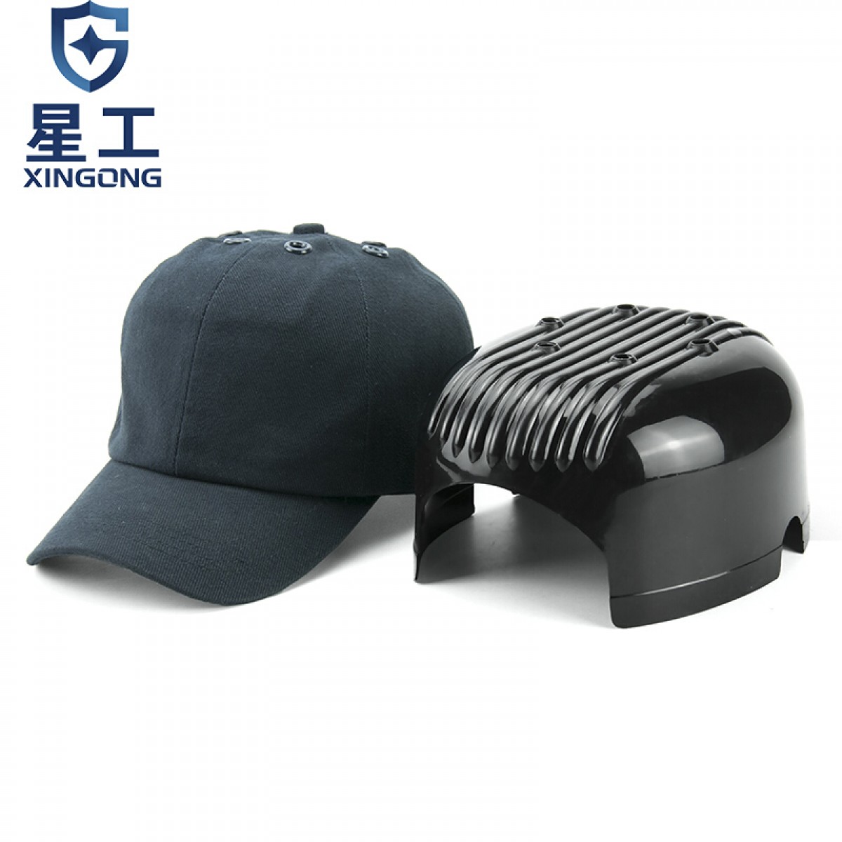 星工（XINGGONG）运动型防撞帽内胆式鸭舌帽 防碰撞工作帽 可绣字logo 藏青色XGM-8 3个起订