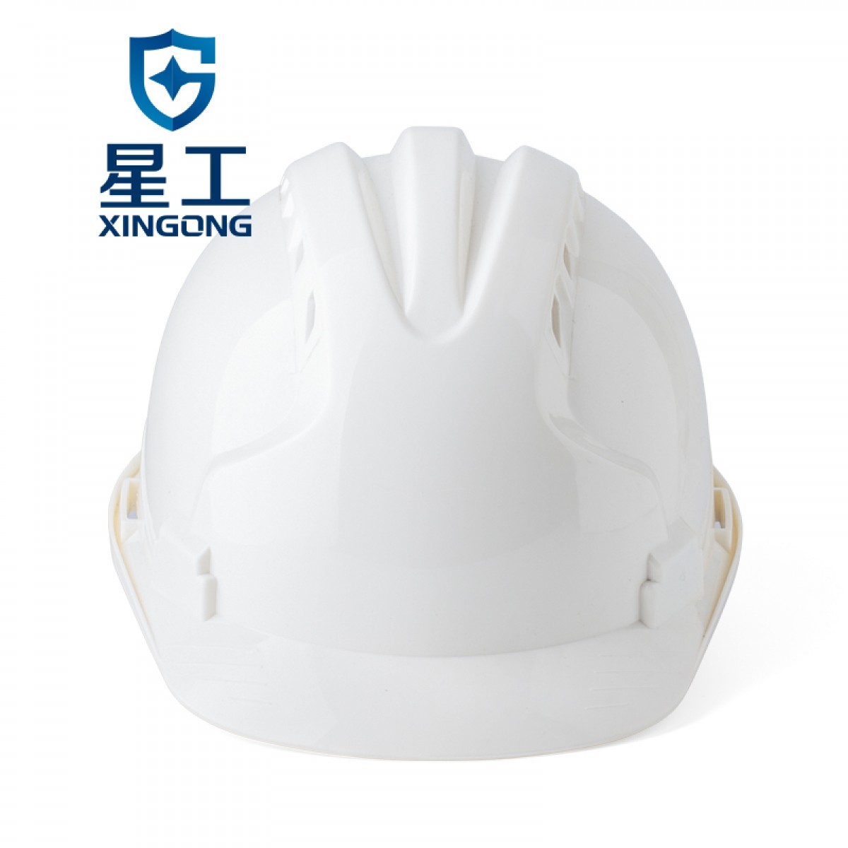 星工（XINGGONG）安全帽 ABS透气工程施工电力建筑防砸三筋安全帽 白色XGA-5 单位：顶 3顶起订