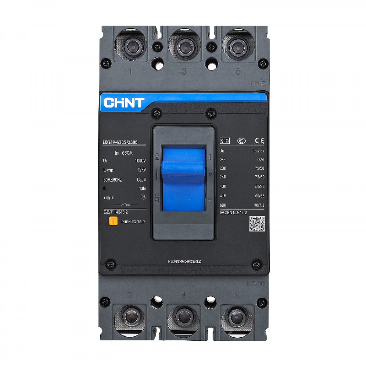 正泰 电器过载短路保护器 NXMP-630S/3300 630A 单位：个