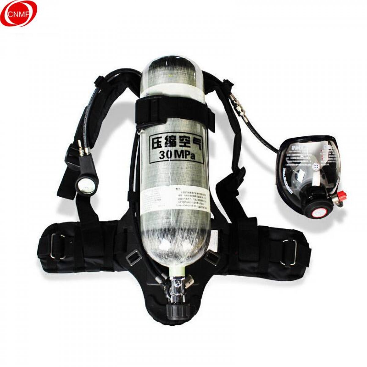 谋福 CNMF 83822正压式空气呼吸器 RHZKF/6.8L-30 重复使用型消防防毒面具