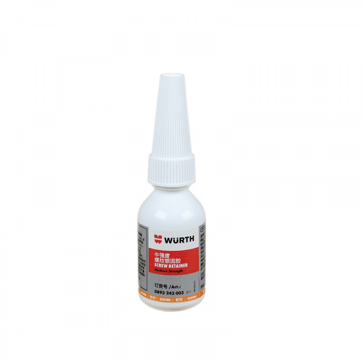 伍尔特（WURTH）0893243003 中强度螺纹锁固胶-10G