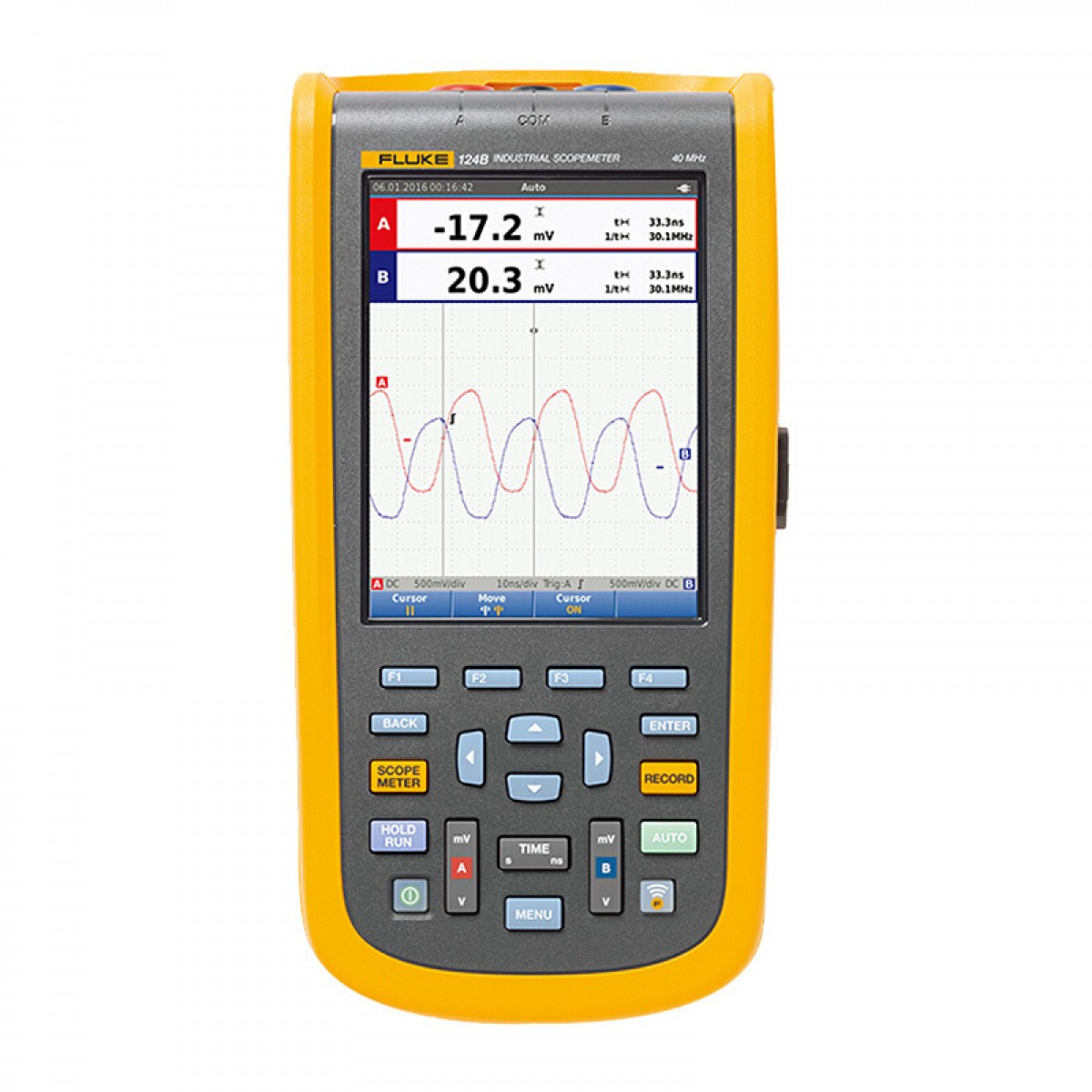 福禄克（FLUKE） 124B/CN 工业用手持式示波表  40M带宽/双通道 FLUKE 124B/CN