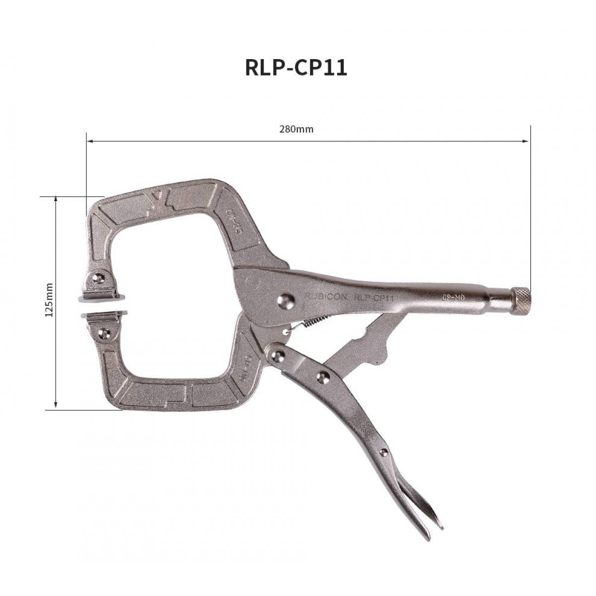 罗宾汉RUBICON 大力钳C型夹加活动嘴固定多功能安装维修工具RLP-CP6  RLP-CP11（RLP-CP11）