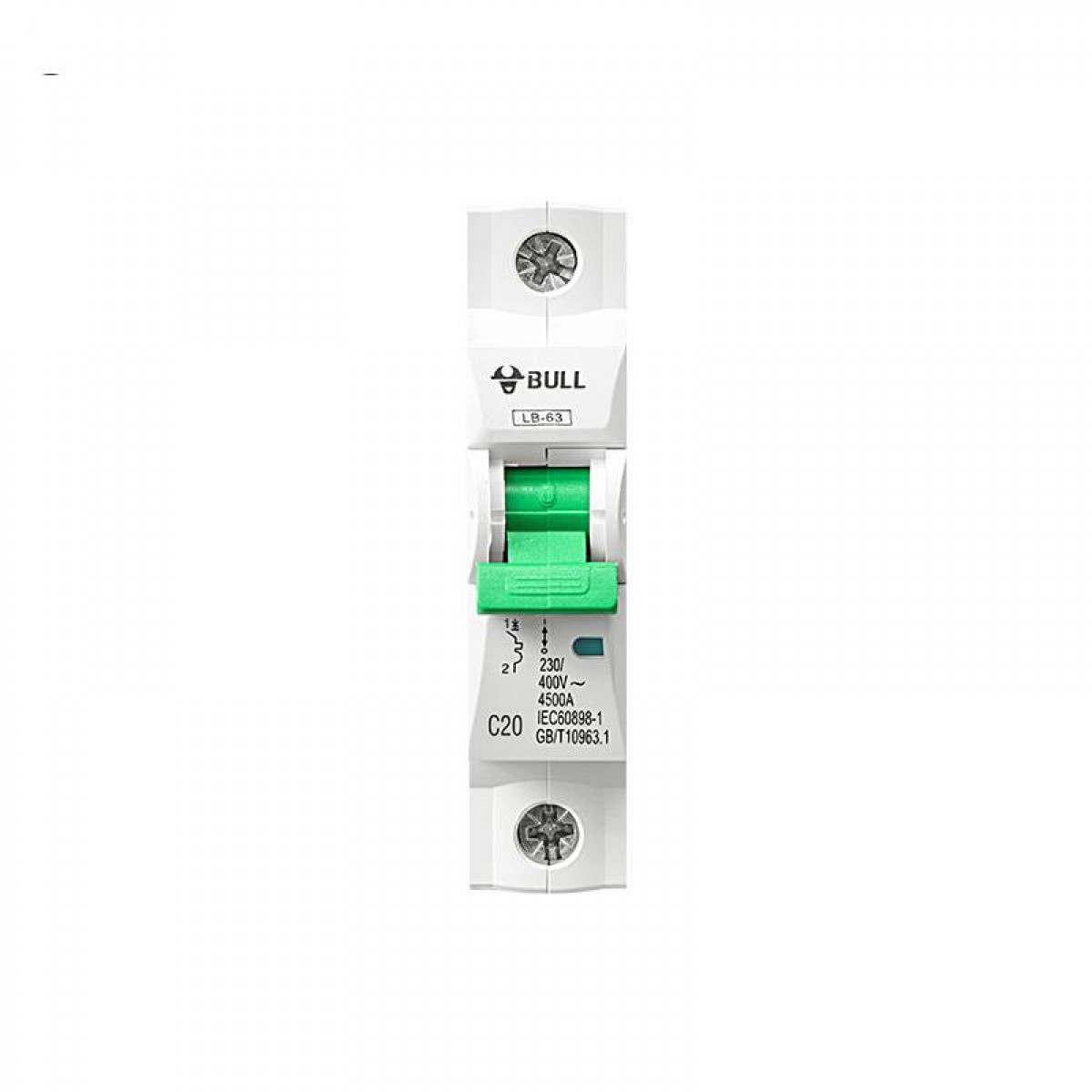 公牛(BULL) 空气开关 1P小型断路器 1P单极20A 家用电源空开 LB-63C20/1