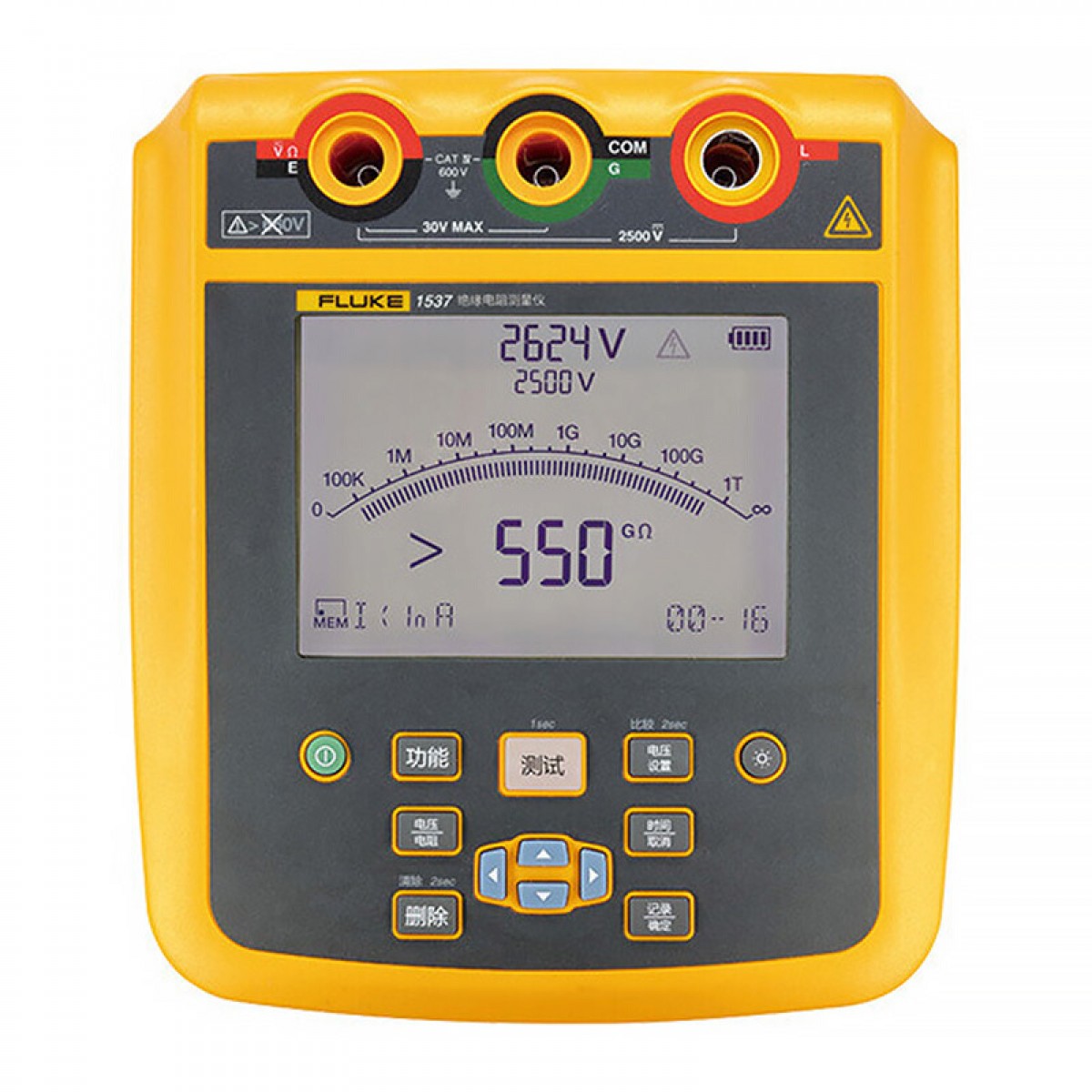 福禄克（FLUKE）1537/CN 绝缘电阻测试仪   2500V  FLUKE 1537/CN