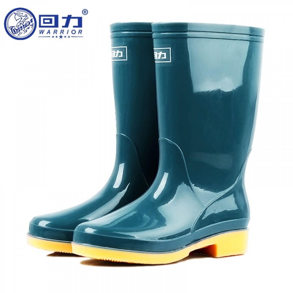 回力 HXL813 雨鞋女中筒防水雨靴水鞋耐磨胶鞋 墨绿色中筒 37-40码 （下单请备注） 单位：双