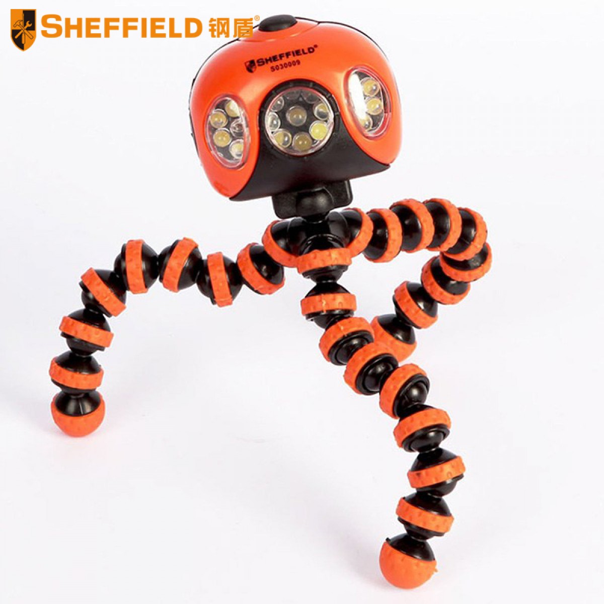 钢盾 SHEFFIELD S030009 外星人工作灯ET灯汽修照明灯LED灯头汽修工作灯带磁性 外星人工作灯