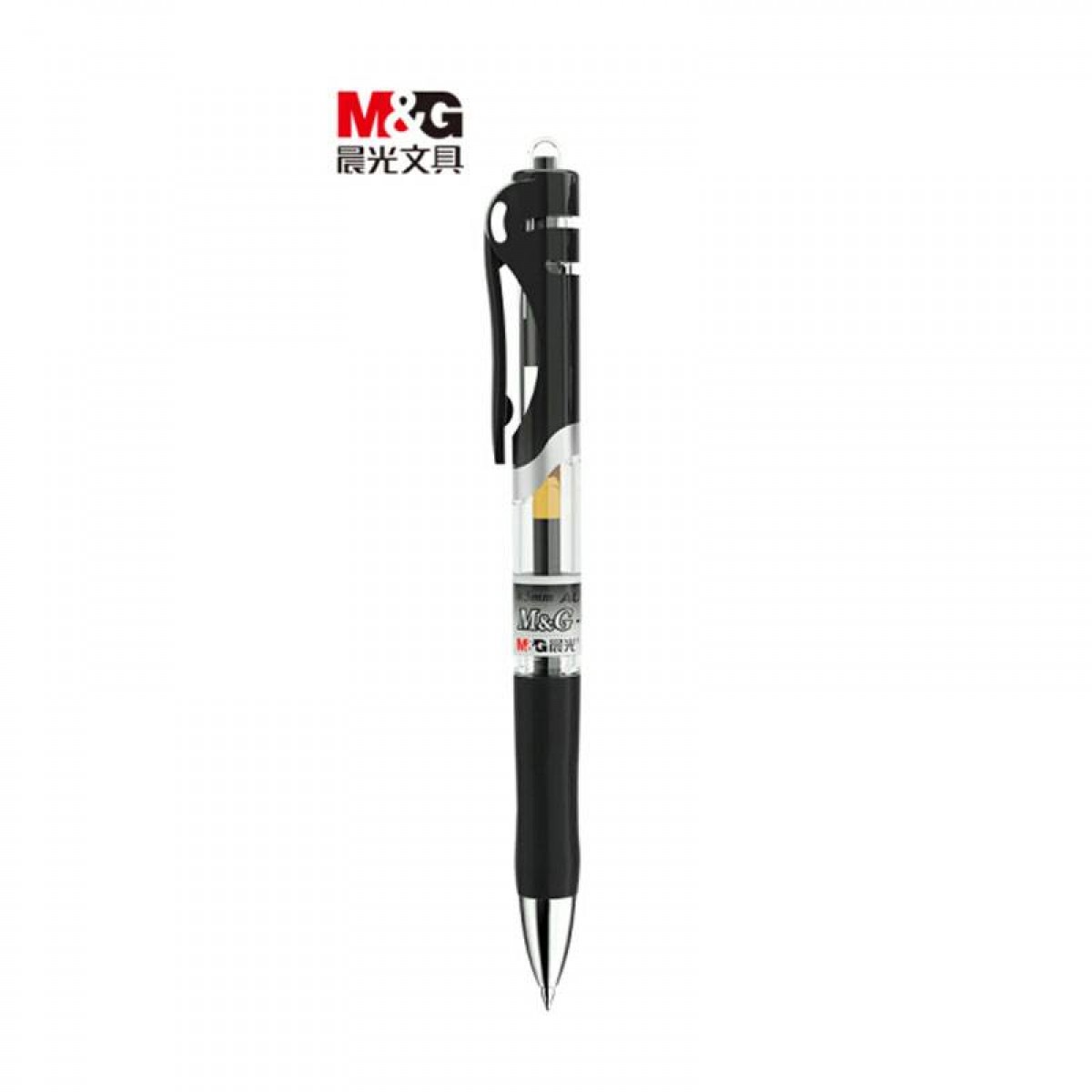 晨光(M&G) 文具K35/0.5mm黑色中性笔 按动笔 经典子弹头签字笔/支