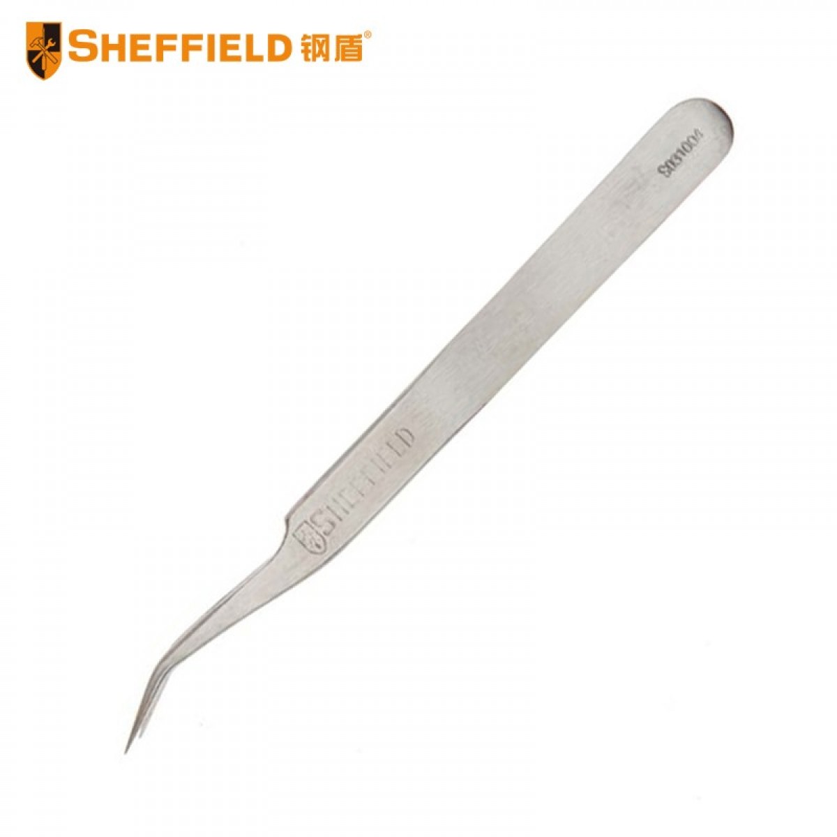 钢盾 SHEFFIELD  S031004 弯头镊子