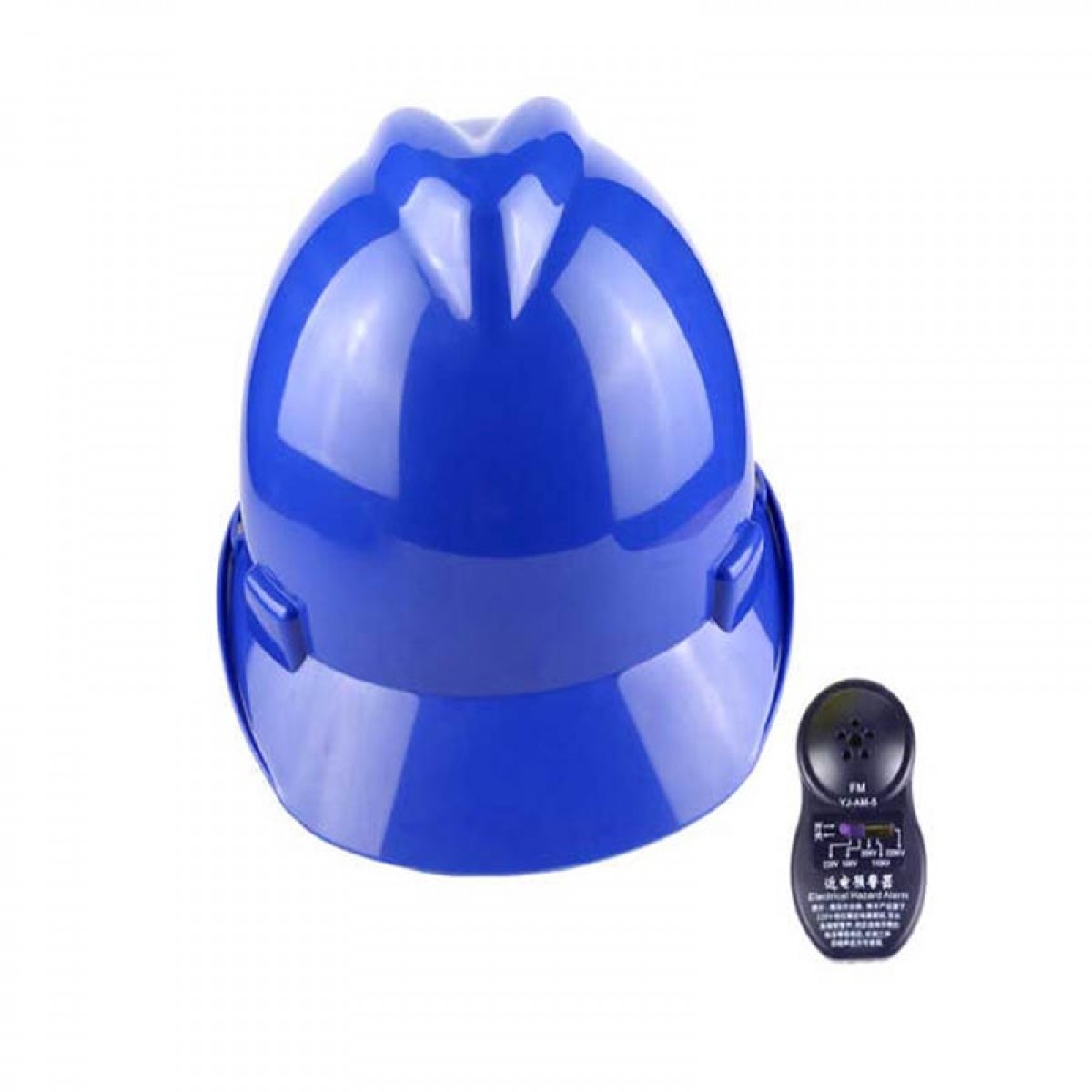 汉盾 HD-HT12 V型ABS透气型近电报警安全帽（带透气孔，旋转式帽衬，Y型下颚带，蓝色）