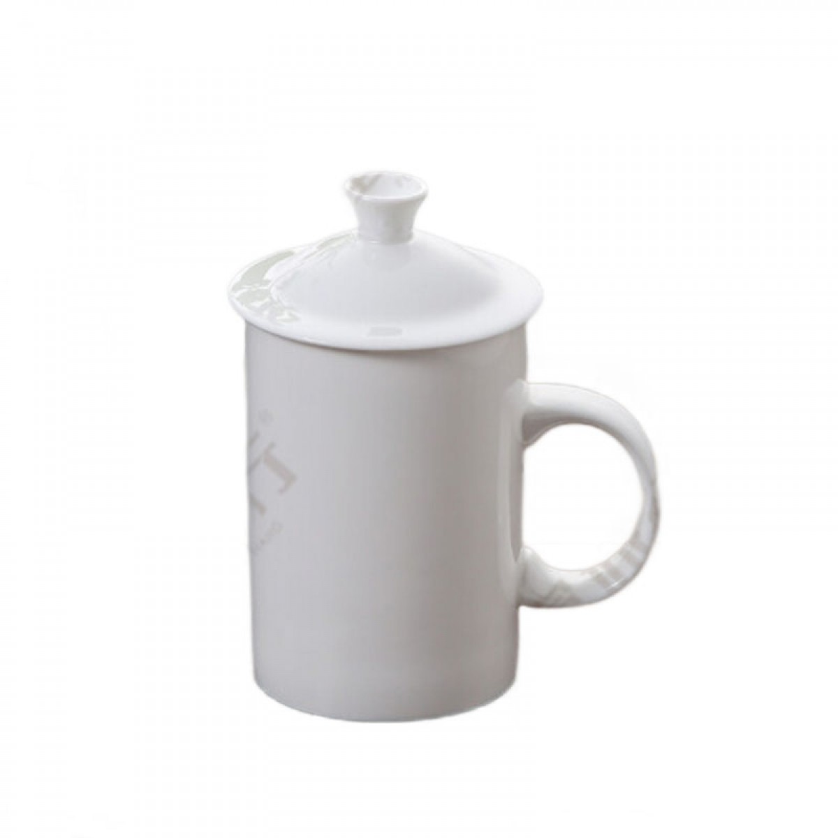 富诚行 办公杯 茶杯陶瓷杯 会议杯 陶瓷盖杯 商务会议办公茶杯 宾馆酒店单位公司开会茶杯 陶瓷茶杯 马克盖杯