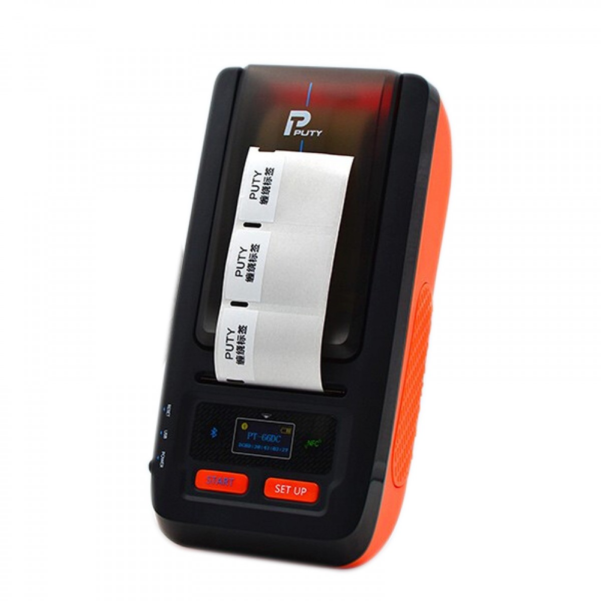 普贴（PUTY）PT-66DC手持P/T型网线线缆标签打印机蓝牙固定资产条码标签机热转印打印机 单位：台