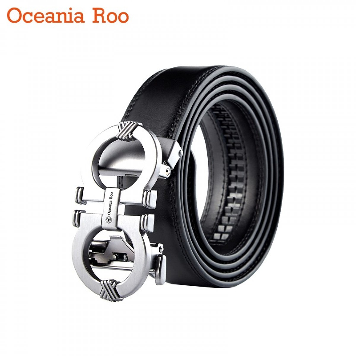 OCEANIA ROO自动扣休闲皮带 DS-BL807 银色 单位：条