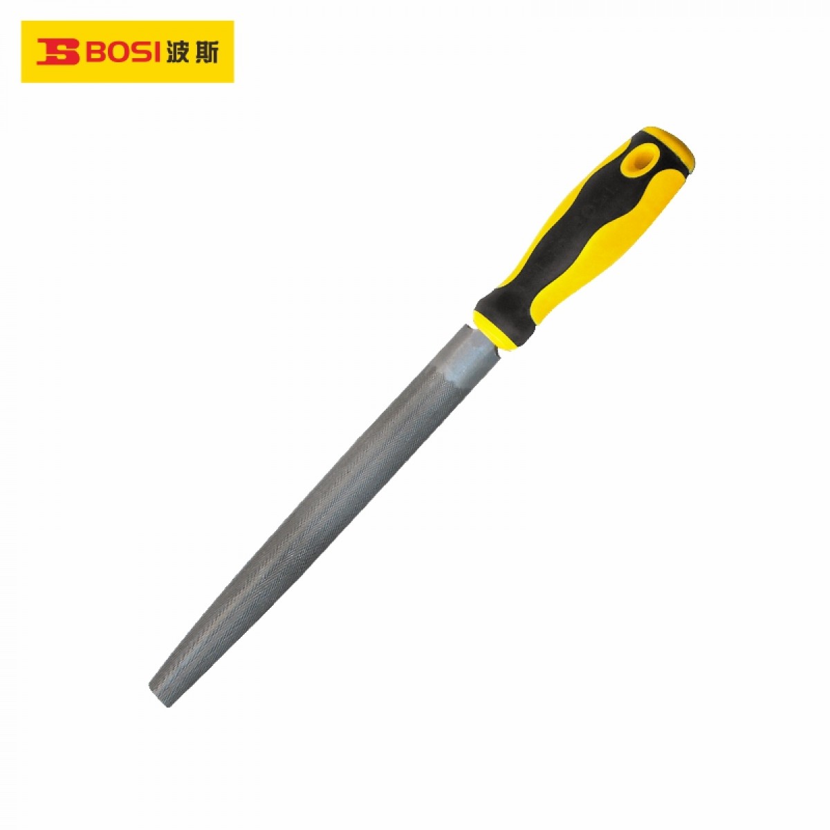 波斯（BOSI）中齿半圆锉修整锉钢锉金属锉刀打磨工具 BS501247（12寸）单位：把