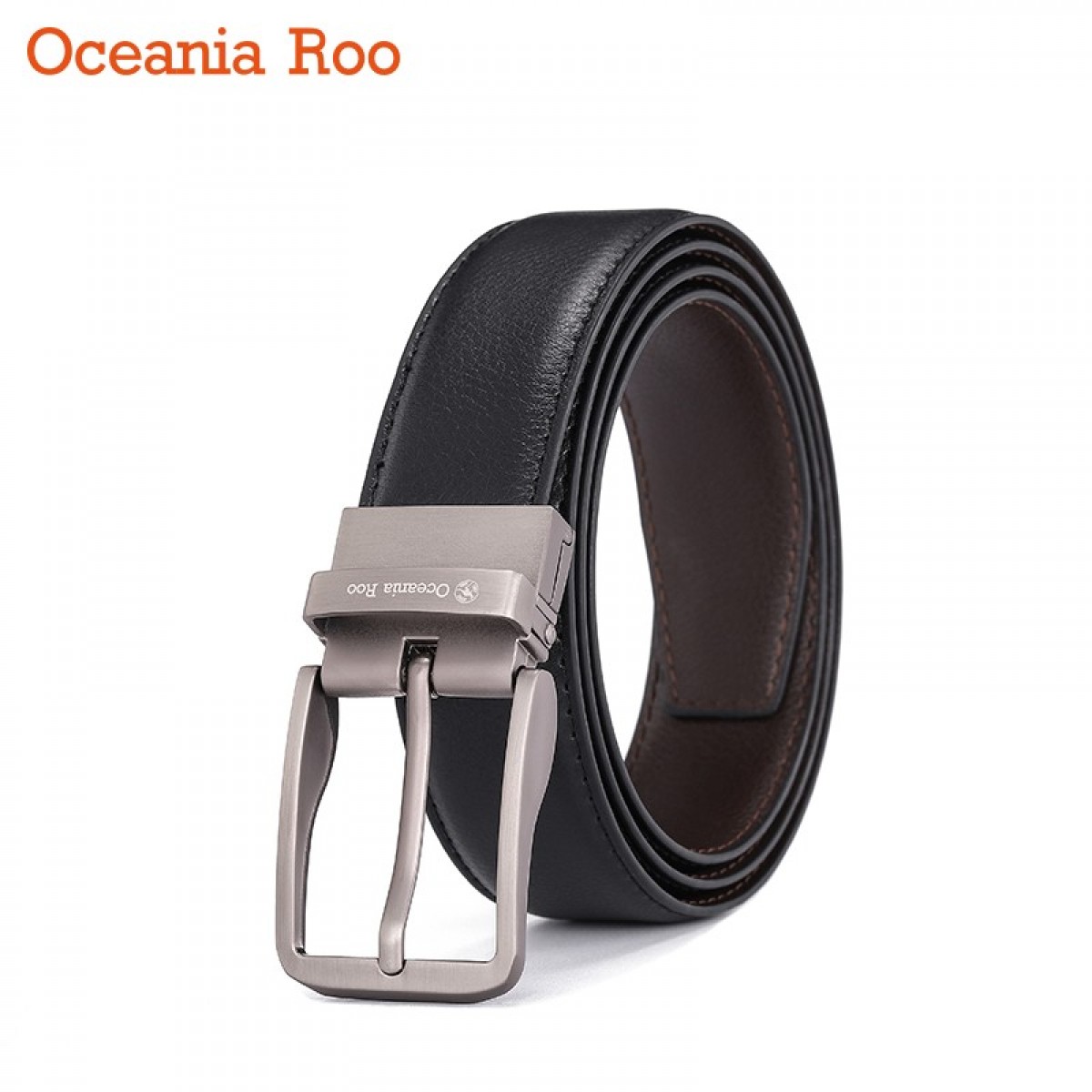 OCEANIA ROO针扣休闲皮带DS-BL9007 黑色 单位：条