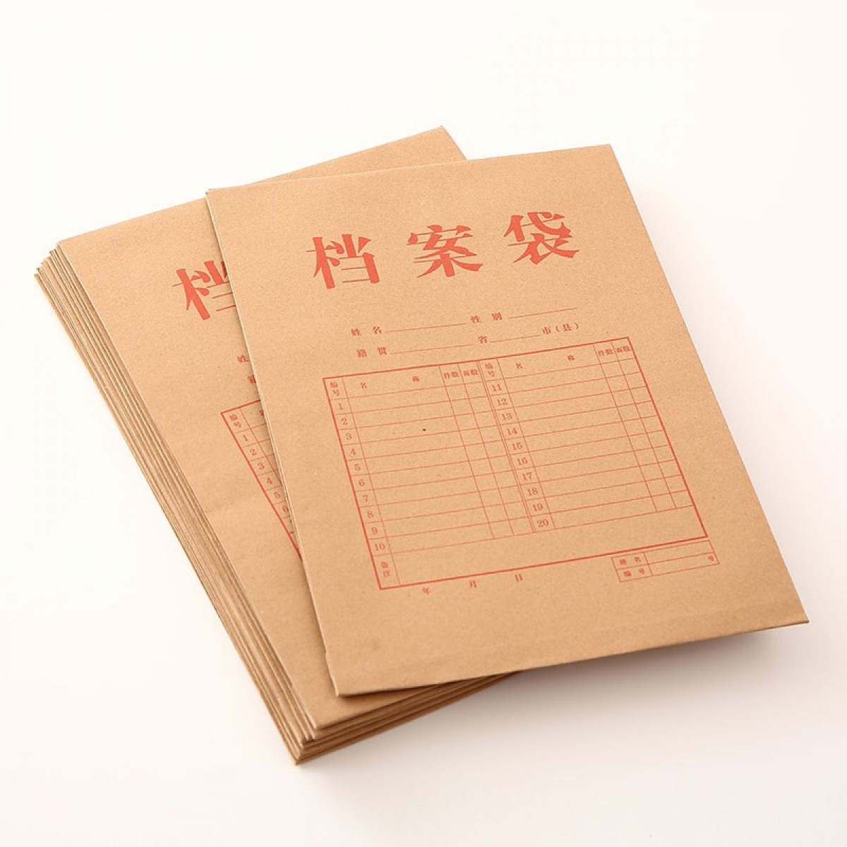 得力 (deli) 牛皮纸档案袋/文件袋/资料袋 10只/包装5952 单位：包